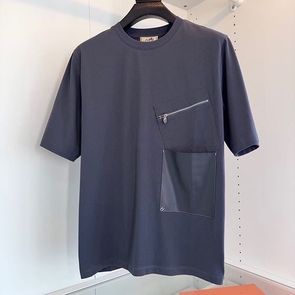 ギフトに最適エルメス  Tシャツ シャドーポケット パロディ ery32746